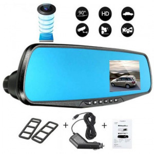 BigTech Visszapillantó tükörbe épített FullHD autóskamera + tolatókamerával!