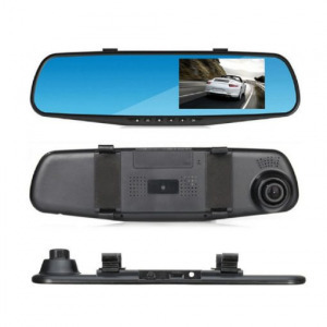 BigTech Visszapillantó tükörbe épített FullHD autóskamera + tolatókamerával!