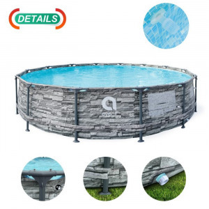 Avenli Frame Plus medenceszett köralakú retro tégla minta 427x107cm