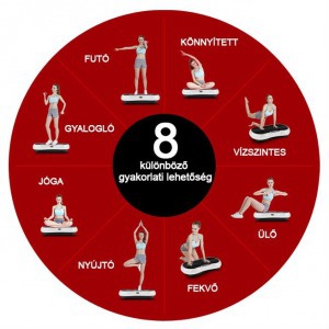 Vibrációs tréner 220W, fehér