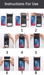 Univerzális vízálló védőtok okostelefonhoz, 6.5