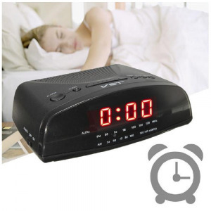 Rádiós vekker - 2in1 rádió és ébresztő óra, LCD kijelzővel