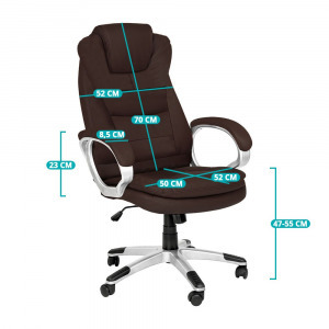 Relax főnöki forgószék, barna