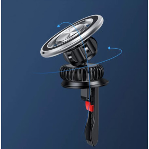 Autós mágneses YF26 mobiltelefontartó szellőzőrácsra, forgatható 360°