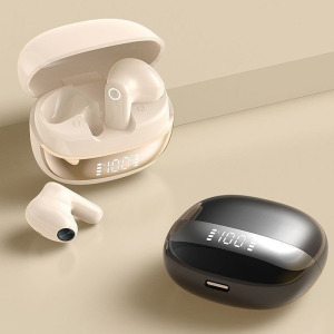 SonicEdge M15 TWS fülhallgató, bézs