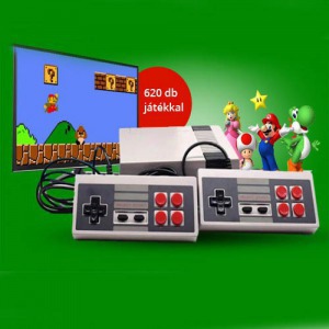 Retro tv játék konzol 620 beépített játékkal 2 irányítóval