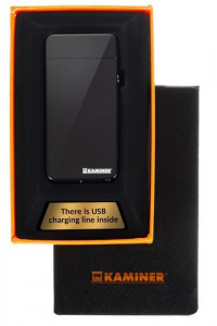 Elektromos öngyújtó, USB töltés, fekete
