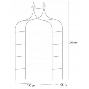 GardenLine növényfuttató lugas - 150 x 37 x 240 cm