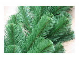 Mesterséges zöld színű fenyő girland, ausztriai zöld fenyő ágakkal - 5,4m