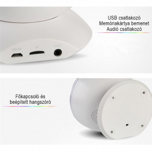 Projektoros lámpa, óceán hangulatlámpa, dekorlámpa, fekete