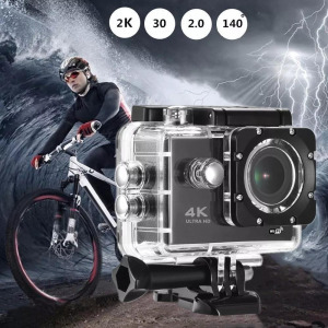 Sportkamera, WiFi-s, 12MP, FullHD, 30m-ig vízálló, A+ 170°, pink