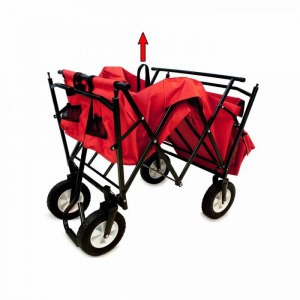 Összecsukható kocsi tetővel - piros