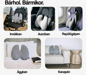 Nyomáscsökkentő memóriahabos derékpárna