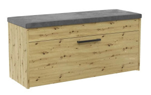 Shannan Parma cipőtároló pad, 100x49x35 cm, tölgy