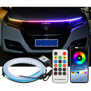 Bluetoothos 180 cm- es autós LED szalag - applikáció+távirányító