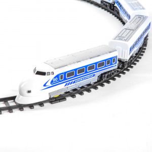 Expressz kisvasút - vasútállomással, sorompóval - elemes - 5 pálya