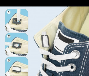 Kötésmentes cipőfűző barna