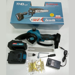 THO LUX M-8061 Mini láncfűrész 10 részes, 2DB 36V akkumulátorral