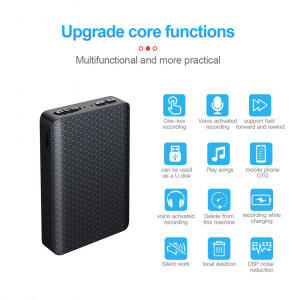 Profi diktafon felvevő VOX - 290 óra felvétel 12 napos készenléti idővel