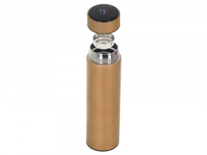 SMART LED kijelzős thermo termosz bögre - 500ml - arany