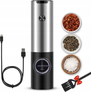 Promis MP36 elektromos paprika- és sódaráló USB-C-n keresztül tölthető akkumulátorral