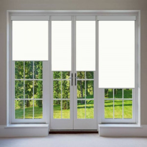 Elite Home ablakra szerelhető sötétítő és árnyékoló roló, fém házban, fehér, 90x120cm