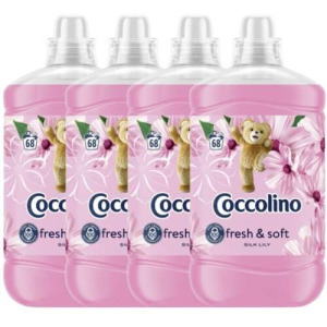 4 db Coccolino Silk lily öblítő koncentrátum 272 mosás 4x1700ml