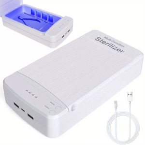 Hordozható köröm-sterilizátor kék fény USB-vel