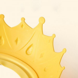 Hajmosó sapka gyerekeknek, korona formájú szemvédő fürdőszobai sapka