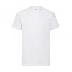 5 db Fruit of the Loom rövid ujjú póló, erősített nyakrész, fehér - S