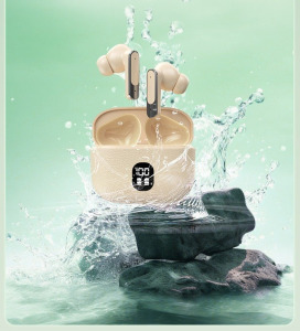 Modle Bluetooth fülhallgató, zöld