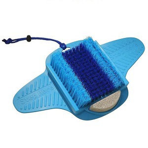 Masszírozó lábmosó kefe beépített habkővel, tapadókorongokkal / a tökéletes lábápoló