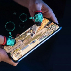 Gamer control kesztyű, csúszás és izzadságmentes ujj kesztyű