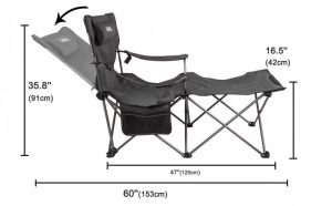Lábtámaszos kemping horgász szék