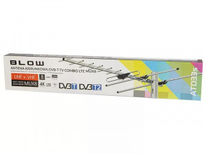Antenna DVB-t ATD33s VHF / UHF mux8 passzív - FULLHD és a 4K ultra HD támogatás