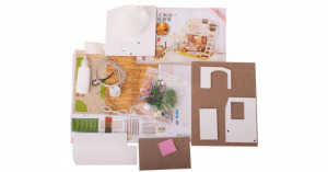 Babaház, emeletes ház, LED-es