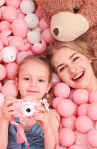 Elefántos gyermek fényképezőgép, dupla kamera, szelfi funkció, 2