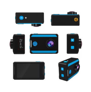 WiFi-s Akciókamera, 12MP sportkamera, FullHD, 30m-ig vízálló, kék-fekete