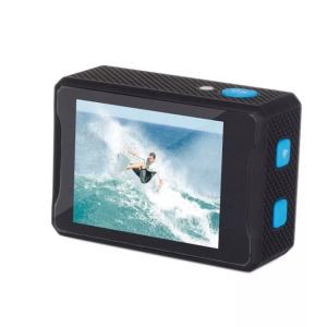 WiFi-s Akciókamera, 12MP sportkamera, FullHD, 30m-ig vízálló, kék-fekete