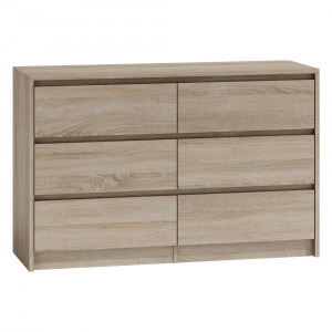 Odell K120 2X3 komód, 120x75x40 cm, sonoma