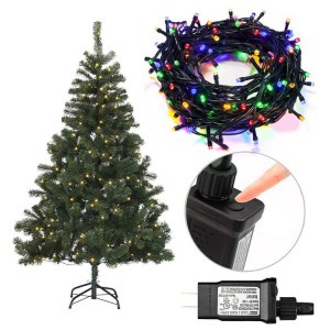 120 LED-es karácsonyi fényfüzér - színes