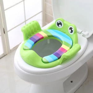 WC szűkítő karfával, zöld