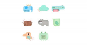 8 darabos vízesést utánzó fürdőjáték gyerekeknek, állatfigurákkal