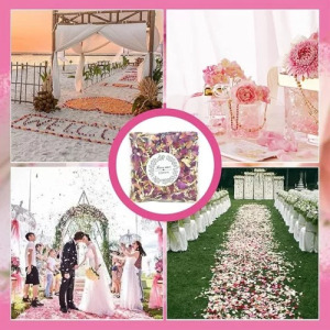 14 csomagos szárított rózsaszirom konfetti - piros