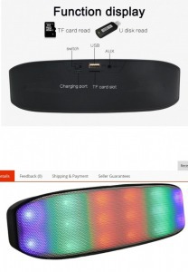 Wireless Bluetooth Világítós hangszóró