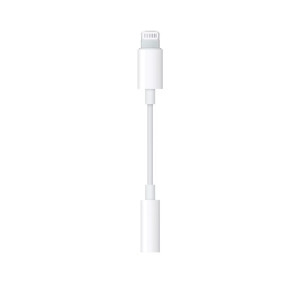 Lightning/3.5mm átalakító adapter, fülhallgató/mikrofon csatlakozás, fehér