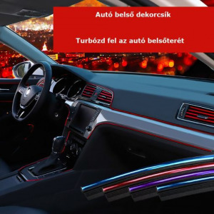 Autó belső dekorcsík - arany