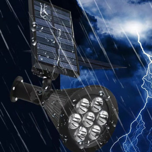 Leszúrható napelemes lámpa, 7 ledes, hidegfehér