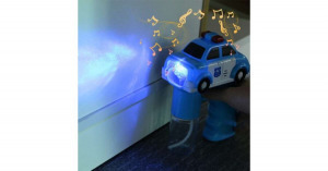 Rendőrautó formájú buborék fújó , zenével és fényhatásokkal