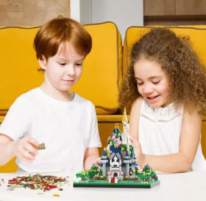 Balody Álomvár építőkocka játékkészlet - 1165 db Mikrotégla, Mini Architecture modell